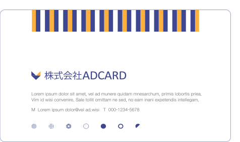 名刺用カードデザインOM23